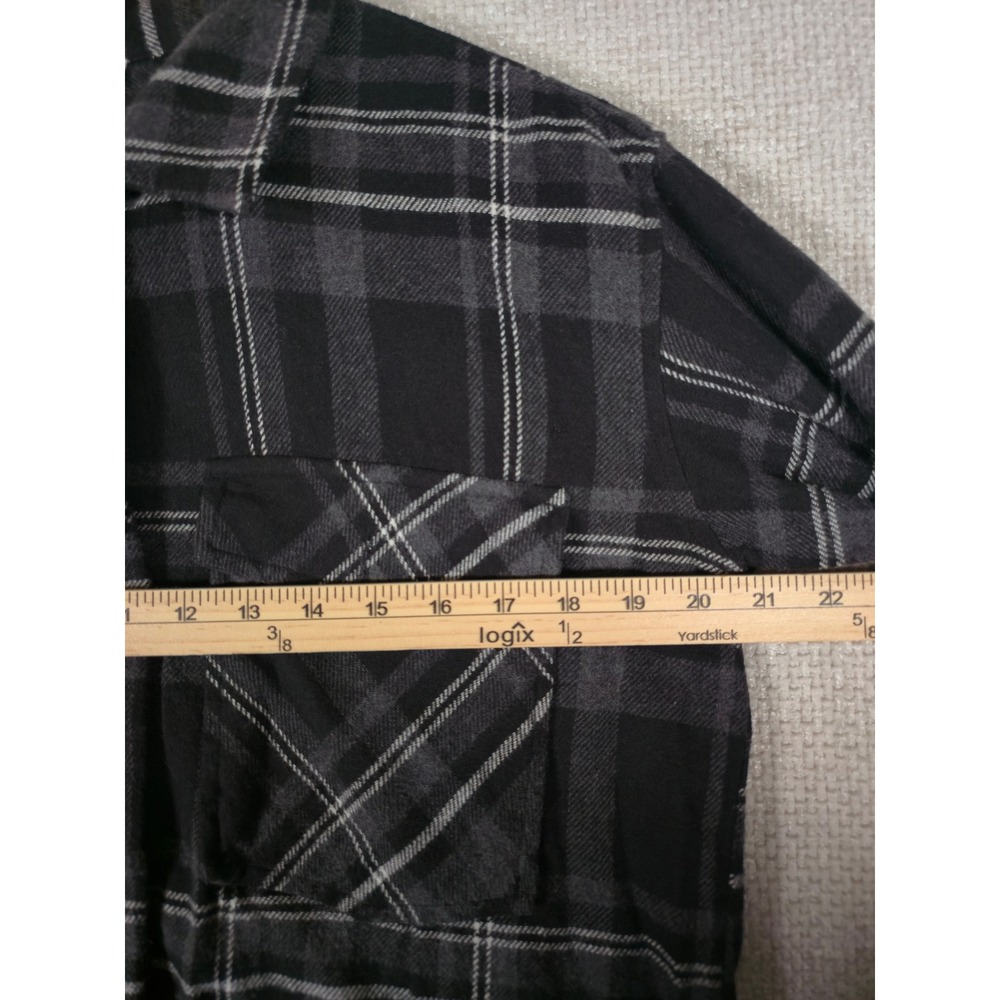Beach Lunch Lounge Ella Plaid‎ Shacket  Shirt Jacket Stainless Steel Sz Small - Picture 6 of 9